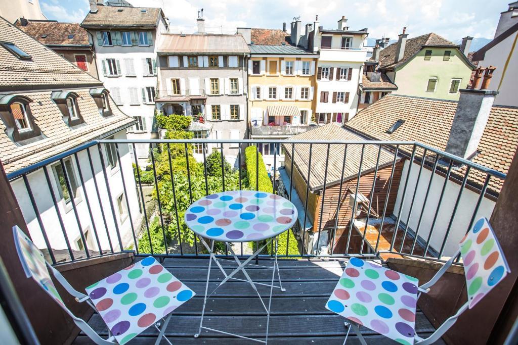 Guest House Le Charlot Vevey Habitación foto